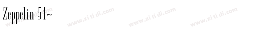 Zeppelin 51字体转换
